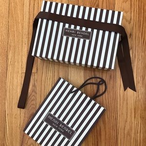 Henri Bendel Gift Box, Bag, and Ribbon